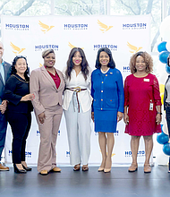 Houston City College Chancellor Dr. Margaret Ford Fisher,Texas State Rep Lauren Ashley Simmons, HCC Coleman College President Dr. Lutricia Harrison and other HCC Leaders
