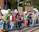 Thousands filled Broad Street for the No Kings demonstration Oct. 18, as part of a nationwide protest against the policies of President Donald Trump’s administration. The rally began with an hour of speeches at the state Capitol, followed by a march to Monroe Park.