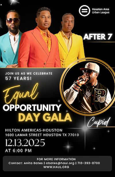 The Houston Area Urban League will celebrate 57 years of community impact at its Equal Opportunity Day Gala on December …
