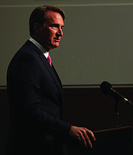 Gov. Glenn Youngkin announced Oct. 28 in Richmond the creation of the Virginia Emergency Nutrition Assistance program, a state-level food assistance program that can operate during a federal government shutdown that has paused the Supplemental Nutrition Assistance Program.