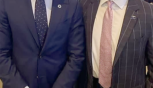 Christian Menefee and Burt Levine