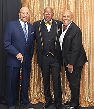 The Rev. Carroll Jenkins, the Rev. Warren J. Lesane Jr. and the Rev. Floretta Barbee-Watkins are seen at the celebration.