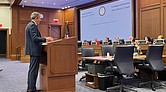 Del. Rodney Willett, D-Henrico, presents a resolution for a proposed constitutional amendment regarding redistricting of Virginia’s congressional districts on Oct. 29.