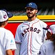 Astros pitcher Spencer Arrighetti training with the kids