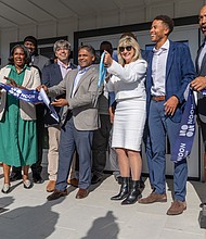 Former school site transformed into new housing-Richmond city leaders and residents gathered Oct. 30 in the city’s Oak Grove neighborhood to celebrate the opening of Noon Ingram, a 243-unit limited income housing development built on the former site of Oak Grove Elementary School. The new community offers one-, two-, and three-bedroom apartments for families earning between $35,000 and $80,000 a year, with amenities that include a swimming pool, fitness centers, outdoor recreation areas and a dog park. City leaders cut the ribbon Thursday, Oct. 30, to officially open Noon Ingram, a 243-unit limited-income housing development in South Side’s Oak Grove neighborhood. (Julianne Tripp Hillian/Richmond Free Press)