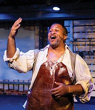 Jerold Solomon appears as Gabriel, the blacksmith and revolutionary leader at the center of the new musical “Gabriel.”