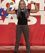 Tammy Albanese of Glen Allen, 59, set world records in squat, bench and deadlift at the USPA Northeast Regional Championships while competing in the 105-pound division.