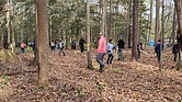 Volunteers from area churches and organizations help reclaim Old St. John’s Cemetery in Kilmarnock during a Nov. 15 cleanup.