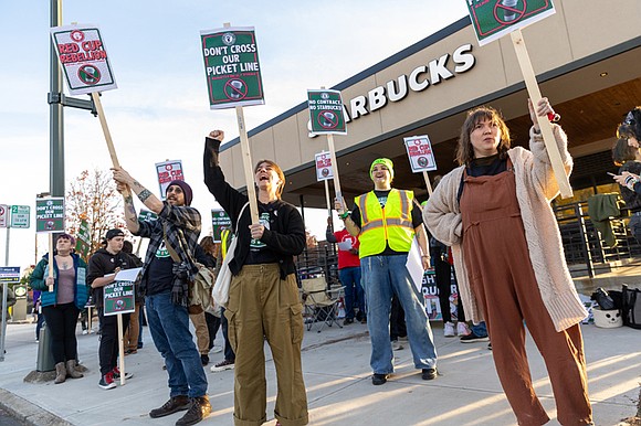 Richmond Starbucks workers joined baristas at more than 40 stores across the U.S. on Nov. 13 in an open-ended strike …