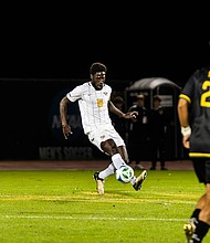 Fourth-year sociology major and VCU men’s soccer star Moussa Ndiaye credits his formative years with nine older siblings for his competitive edge.
