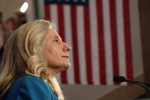 Virginia Gov.-elect Abigail Spanberger at a campaign event at J.R. Tucker High School in Henrico County on June 16.