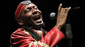 Jamaican musician, singer and actor Jimmy Cliff performs during the Timbre Rock and Roots concert in Singapore in 2013.