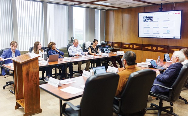 The Code Refresh Zoning Advisory Council meets at City Hall on Sept. 10. Volunteers and city residents make up Richmond’s advisory council for Code Refresh — a rewrite zoning process expected to take up to three years.