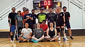 Richmond Floorball Club players after a recent session at the RCSSC Annex, where the club offers beginner-friendly pickup games and league play for the growing local floorball community.