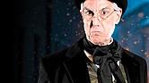 Thomas Adrian Simpson portrays Ebenezer Scrooge in the holiday play ‘A Christmas Carol.’