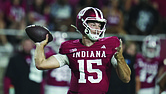 Indiana quarterback Fernando Mendoza throws during the first half of an NCAA college football game in Bloomington, Ind., in September.