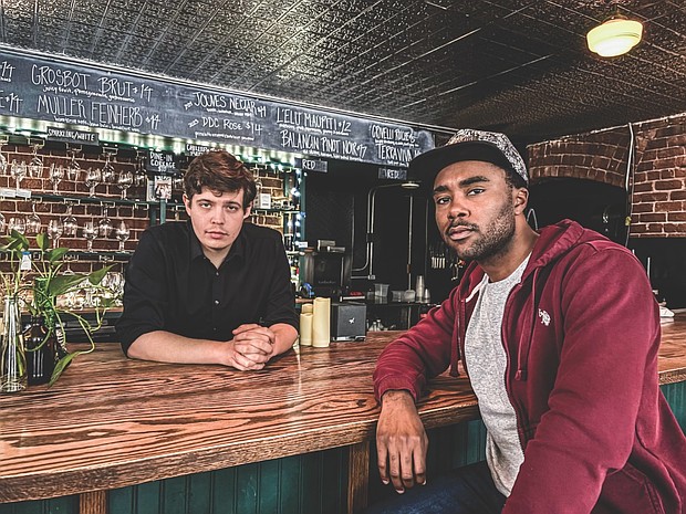 Joshua Mullins, left, plays Matt and Joshua Carter plays Shawn in “King James,” running Jan. 15 through Feb. 1 at Virginia Repertory Theatre’s Theatre Gym.