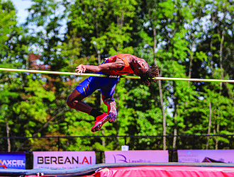 A high jumper soars over the bar at the 2025 Commonwealth Games. Richmond will host the Virginia Commonwealth Games in 2026, bringing athletes from across the state to compete in more than 30 sports.