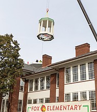A Year in Focus-From marches to milestones, Richmond’s people and events shaped the year. Demonstrations, school celebrations, cultural festivals and sports brought the community together across the city. These images capture the moments that marked 2025 in Richmond. Richmond Public Schools celebrated a major milestone at William Fox Elementary on Jan. 10 as the school’s cupola was ceremonially lifted into place. School Board members, elected officials and neighbors watched the dome go up in a two-hour operation that capped the building’s progress. (photo by Julianne Tripp Hillian/Richmond Free Press)