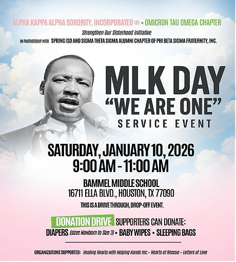 The “We Are One” MLK Day of Service invites the Houston-area community to honor Dr. Martin Luther King Jr. through …