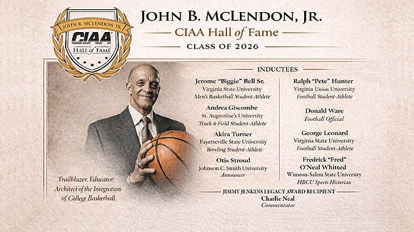The Central Intercollegiate Athletic Association announced its 2026 John B. McLendon Hall of Fame class, recognizing former student-athletes, officials, administrators, … The Central Intercollegiate Athletic Association announced its 2026 John B. McLendon Hall of Fame class, recognizing former student-athletes, officials, administrators, …
