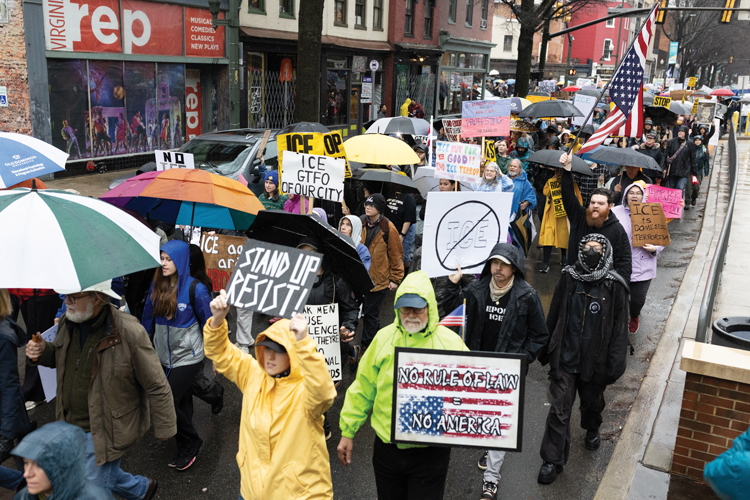 ‘ICE Out of Virginia’ protest draws hundreds amid national outrage
