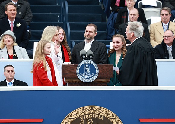 Abigail Spanberger was sworn in Saturday as Virginia’s 75th governor, making history as the first woman to hold the commonwealth’s …