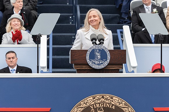 Democrat Abigail Spanberger was sworn in Jan. 17 as Virginia’s first female governor.