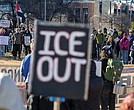 A crowd of demonstrators gathered at Kanawha Plaza on Tuesday for a student and worker walkout marking the first anniversary of Donald Trump’s
second inauguration. The rally was organized by 50501 Virginia, the Virginia Party for Socialism and Liberation and Indivisible RVA.