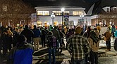 Hundreds attended the Hanover County Board of Supervisors meeting Wednesday, Jan. 28, to oppose the Department of Homeland Security’s plan to buy a 43-acre property and warehouse for a proposed ICE detention facility. Julianne Tripp Hillian/Richmond Free Press
