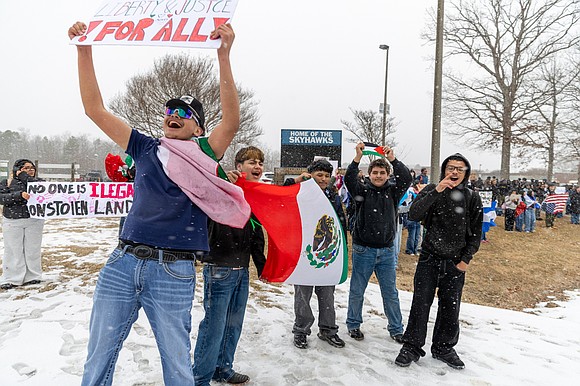 Defying administrators’ orders, Chesterfield students and employees walked out Friday to protest federal immigration enforcement.