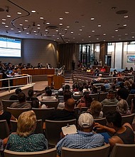 An Irving City Council meeting on Aug. 01, 2024 in Irving/ Photo Courtesy of: Ben Torres for The Texas Tribune
