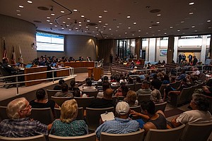 An Irving City Council meeting on Aug. 01, 2024 in Irving/ Photo Courtesy of: Ben Torres for The Texas Tribune