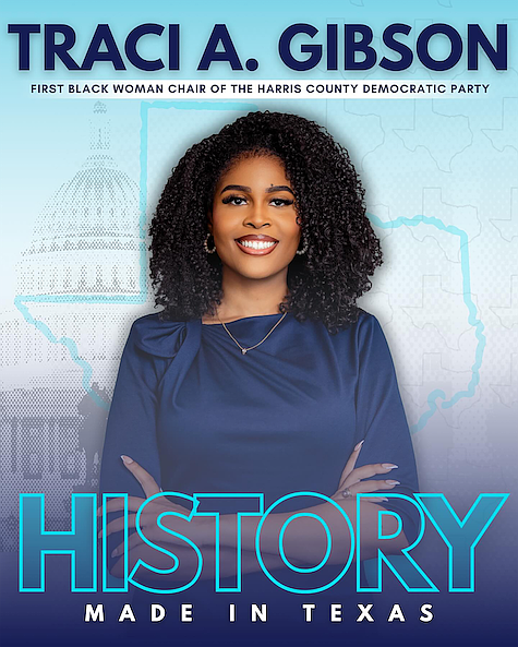 Traci A. Gibson has been sworn in as Chair of the Harris County Democratic Party, marking a pivotal leadership moment … Traci A. Gibson has been sworn in as Chair of the Harris County Democratic Party, marking a pivotal leadership moment …