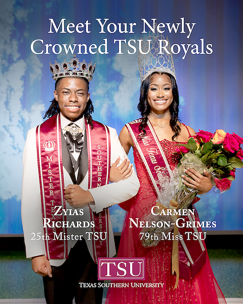 Texas Southern University’s new Mister and Miss TSU, Zyias Richards and Carmon Alexis Nelson-Grimes, embody leadership, service, and excellence as …