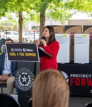 Precinct 4 Commissioner Lesley Briones