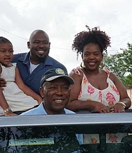 L to R: Aniya Captain, Jimmie Captain, the Honorable Sylvester Turner, Ashley Turner Captain