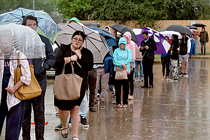 Burt Levine Voting Rain On West Grey