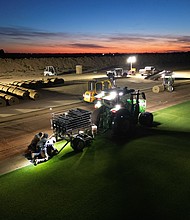 Green Valley Turf Drone Daybreak