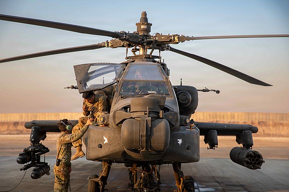 Amid rising tensions in the Middle East, President Donald Trump says the United States will respond after an American Apache …