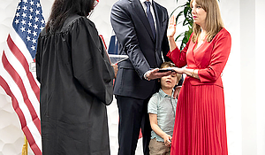 Abbie Kamin Swearing IN Family