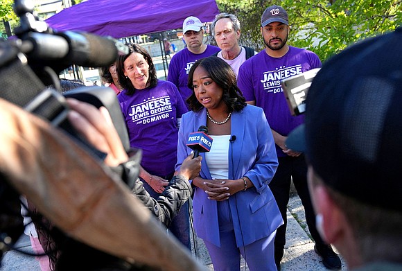 Janeese Lewis George holds a strong early lead in the Washington, D.C. Democratic mayoral primary as votes continue to be …
