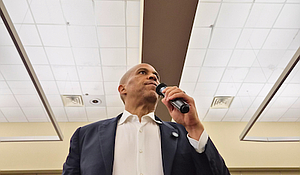 Senator Cory Booker speaking to the Black Caucus at the Texas Democratic Convention