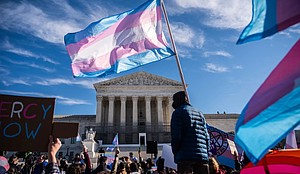 Trans flag Supreme Court