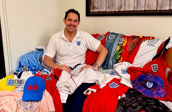 An England supporter’s lifelong collection of Three Lions jerseys finally met its moment as a World Cup knockout match in …