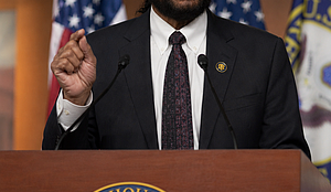 U.S. Congressman Al Green At Podium