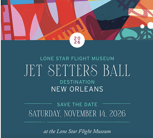 The Lone Star Flight Museum’s annual Jet Setters Ball will celebrate New Orleans culture while honoring Lisa and Jerry Simon …