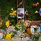 Makeshift memorial for Joan Sebastian Durán Guerrero