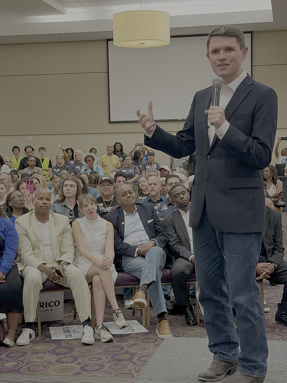 Democratic U.S. Senate nominee James Talarico spent a day in Houston making a direct appeal to Black voters, promising to …