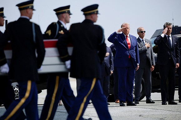 As four fallen U.S. service members returned home in flag-draped caskets, President Trump confronted the human cost of the Iran … As four fallen U.S. service members returned home in flag-draped caskets, President Trump confronted the human cost of the Iran …